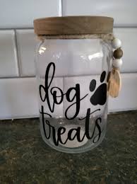 Glass Dog Treat Jar/Container | eBay