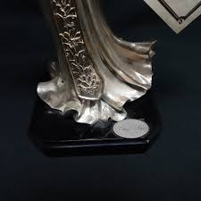 Emyl Sere Preziosi D'ArteHand Cast Marble Silver Overlay Woman Statue - 13.5" | eBay