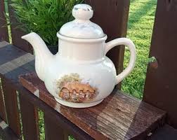 Rare Gaudy Welsh Pottery Teapot: Hand-painted Carringdhoun, Vintage Tea Time - Etsy Israel