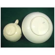 Marked Creamware Cup & Saucer Tulip & Rose Rare C1785 ...