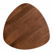 MH LONDON Tora 18 in. Walnut 20 in. Triangle Solid Mango ...