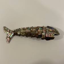 Mid 20th Century Articulated Abalone Fish Bottle Opener ...