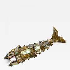 Mexican Fish Bottle Opener with Abalone Shells