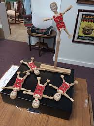 UNCLE SAMS BIG SHOW JACKIE ACROBATS CLOWN WOOD NATIONAL TOY IN ORIGINAL BOX | eBay