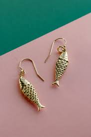 Gold Fish Earrings – Jayne Anne Jewelry