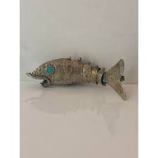 1950s Brass Articulated Fish Bottle Opener | Chairish