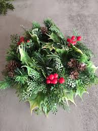 Vintage MCM Christmas Plastic Pine Cone and Holly Candle ...