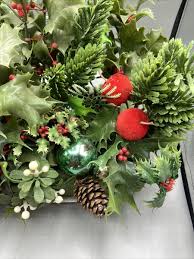 1960's Christmas Deer Plastic Poinsettia Decoration Holly ...