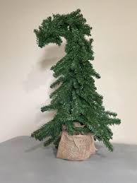 Grinch Style Bendable Alpine Christmas Tree Artificial 3 Ft ...