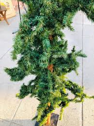 Vintage Store Window Display Skinny Faux Christmas Tree with ...