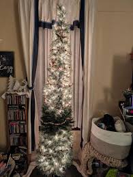 7ft Pre-Lit Slim Cashmere Pencil Pine Christmas Tree | At Home