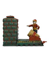 Antique / Vintage Style Cast Iron Mechanical Artillery Money Bank : Amazon.in: Home & Kitchen