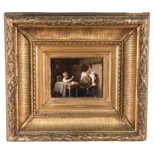 Late 19th Century Oil on Board by Johann Georg Meyer Van ...