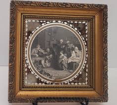 Vintage Clifford Art Studio NY Framed Art Gravure Family ...