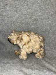 Vintage Miniature Bear Figure Statue Real Hair Sculpture ...