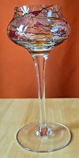 Long Stem Mosaic Stained Glass Tealight Votive Candle ...