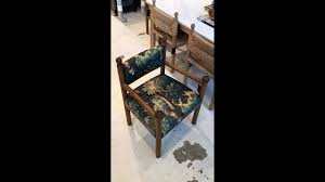 Rustic Modern Sydney Dining Chair with Arms Turned Finials by Martin and Brockett For Sale at 1stDibs | chair finials