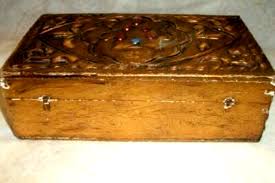 ITALIAN FLORENTINE GILT WOOD BOX GESSO SHIELD POLYCHROME 1920s ANTIQUE | eBay