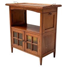 Arts and Crafts Art Nouveau Cabinet with Serving Tray, 1900s ...