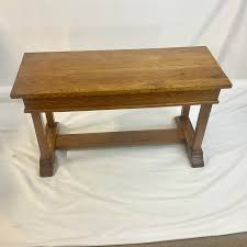 Antique Early 1900 Mission Arts and Crafts Oak Bench After Stickley. | Chairish