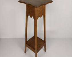 XL Art Nouveau Deco Pedestal Table Plant Flower Stand Side Table Two Tier Barn Country Style - Etsy