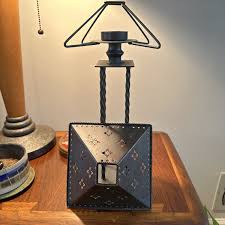 Arts & Crafts Style Tall Copper Fairy Lamp Holds Tea Light | eBay