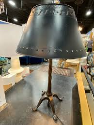 TABLE LAMP IRON WITH METAL SHADE – Consign & Design