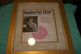 FRAMED "Wonderful One "Sheet Music Vintage 1923 Featuring Paul Whiteman (O) | eBay