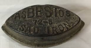 Antique Asbestos 72-B Sad Iron with Base paper weigth door ...