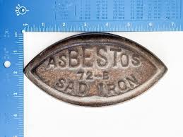 Antique Asbestos Quebec Canada 72-B Flat Iron Sad Paper ...