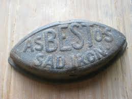 Original Vintage Antique Rustic Rusty ASBESTOS Sad Iron ...