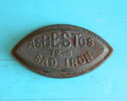 Antique Asbestos 72 B Sad Iron Core Vintage Pressing Flat ...