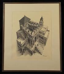 Lot - MAURITS CORNELIS ESCHER, (Netherlands, 1898-1972), ASCENDING AND DESCENDING, lithograph;