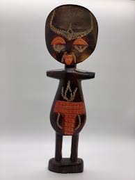 Vintage Kenya Hand Carved Wooden African Woman Figurine 12" | eBay