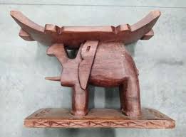 Vintage Carved African Wood Ashanti/Asante Elephant Stool ...