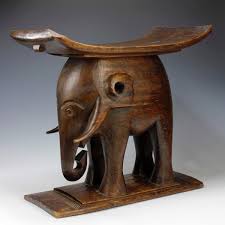 Large Ashanti Elephant Title Stool — Art Blackburn