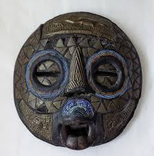 West African LARGE 12" Ashanti Buluba Ghana Mask Handmade ...