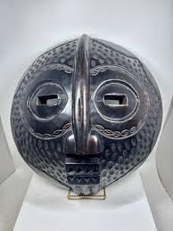 African Hand Carved Large Wooden Tribal Bakota Ghana Vintage ...