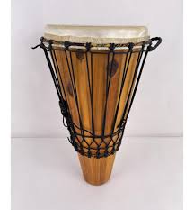 Sold at Auction: MID CENTURY WOOD ASHIKO BONGO DRUM