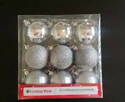 Holiday Time 18 Piece Shatterproof CHRISTMAS TREE ORNAMENTS ...