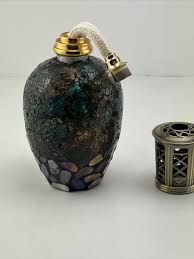 Vintage Mosaic Bottle Fragrance Oil Lamp Catalytic Burner ...