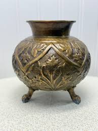 Lacquered Brass India Planter - Etsy