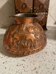 Antique Copper Persian Qajar Bowl