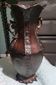 Vintage Vase Metal Asian Decorative Accents W/Handles on ...