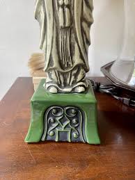 Vintage Green Asian Fu Lu Shou Deity Scholar Lamp - Etsy