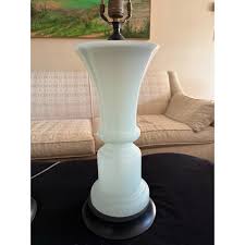 Vintage Opaline Table Lamps - a Pair | Chairish