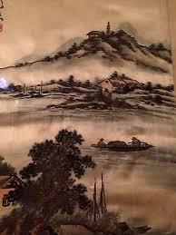 Pair Chinese Silk Paintings Embroidered Qing | eBay