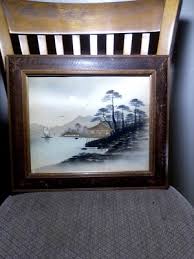 Pair of rare vintage Japanese Gold-mud and raw lacquer paintings | eBay