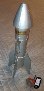 MB24) Vintage 1950's Astro Mfg. Rocket Bank A Berzac ...