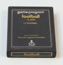 Atari 2600 Game Tested and Working Text Football Yellow Text ...